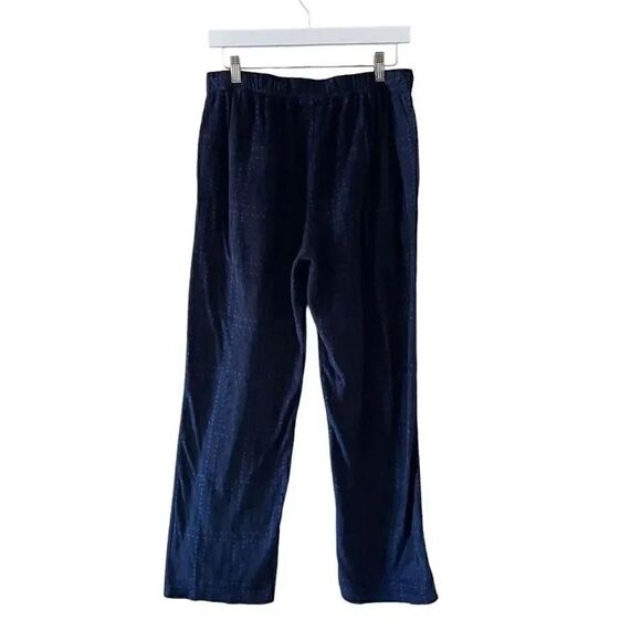 Kenneth Cole Flannel Comfy Navy High Rise Men’s Pajama Bottoms SZ S # 1360 - Picture 6 of 14